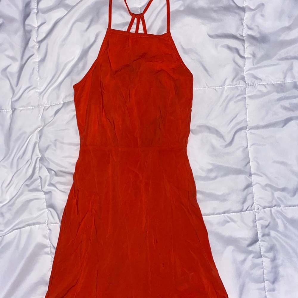 orange sundress